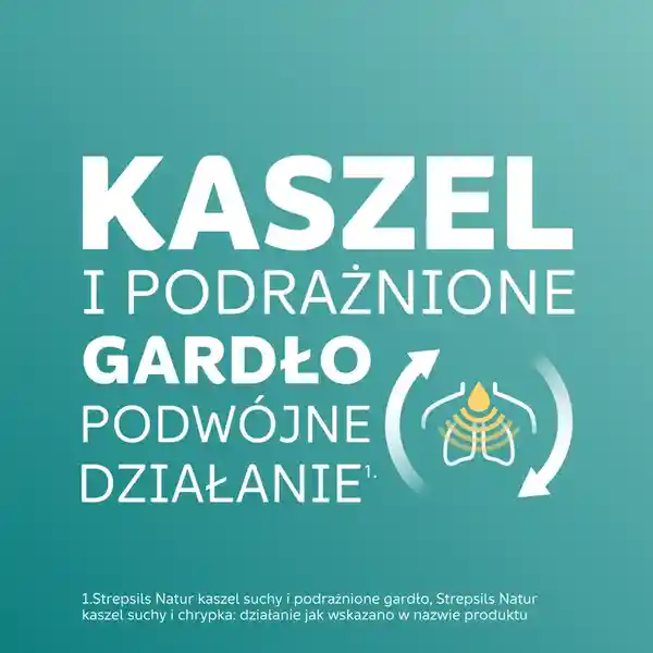 Strepsils Natur kaszel suchy i chrypka pastylki x24
