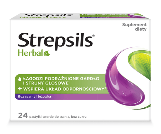 Strepsils Herbal czarny bez i jeżówka