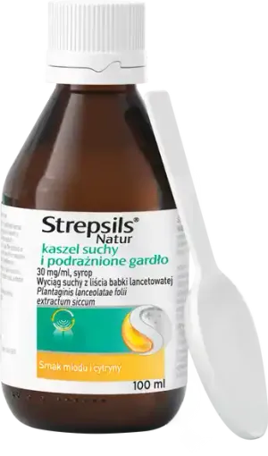 Strepsils Natur kaszel suchy i podrażnione gardło syrop