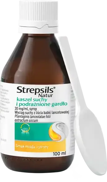 Strepsils Natur kaszel suchy i podrażnione gardło syrop