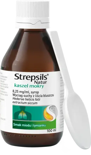 Strepsils Natur kaszel mokry syrop 100ml