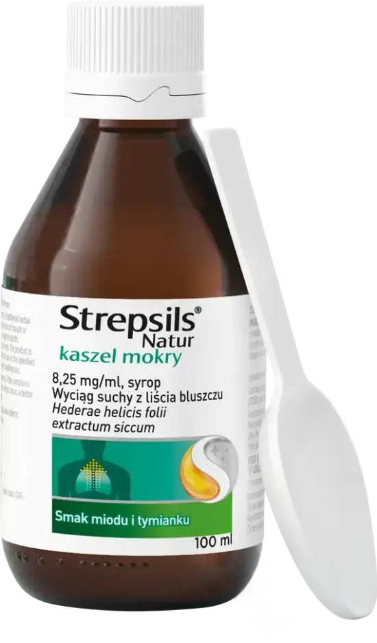 Strepsils Natur kaszel mokry syrop 100ml