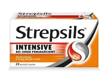 Strepsils Intensive bez cukru pomarańczowy