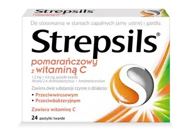 Strepsils pomarańczowy z witaminą C