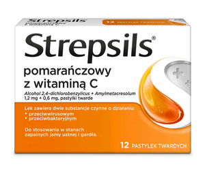 Strepsils pomarańczowy z witaminą C