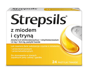 Strepsils z miodem i cytryną