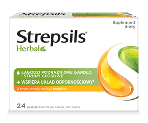 Strespils Herbal o smaku miodu, melisy i propolisu