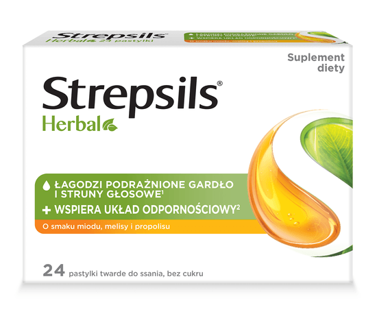 Strespils Herbal o smaku miodu, melisy i propolisu